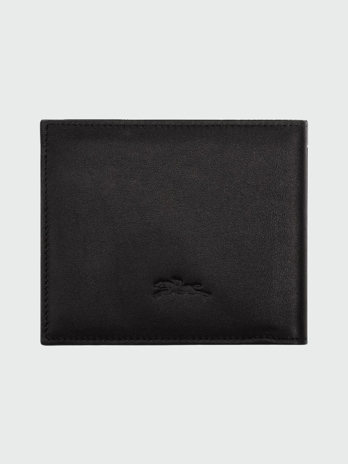 Longchamp -Billetera de cuero, Sur Seine Negro