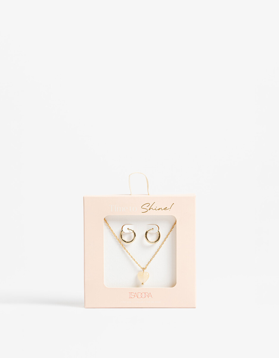 Set De Collar Y Aros Argolla 