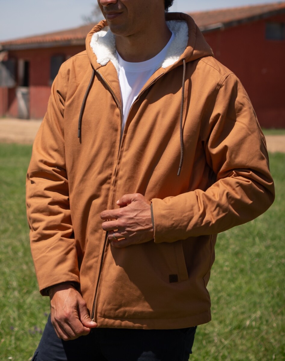 Campera gabardina c/corderito 