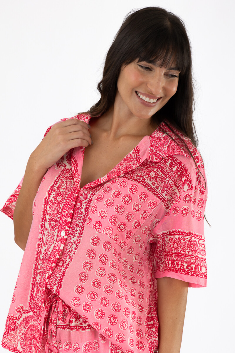 Pijama block Rosado