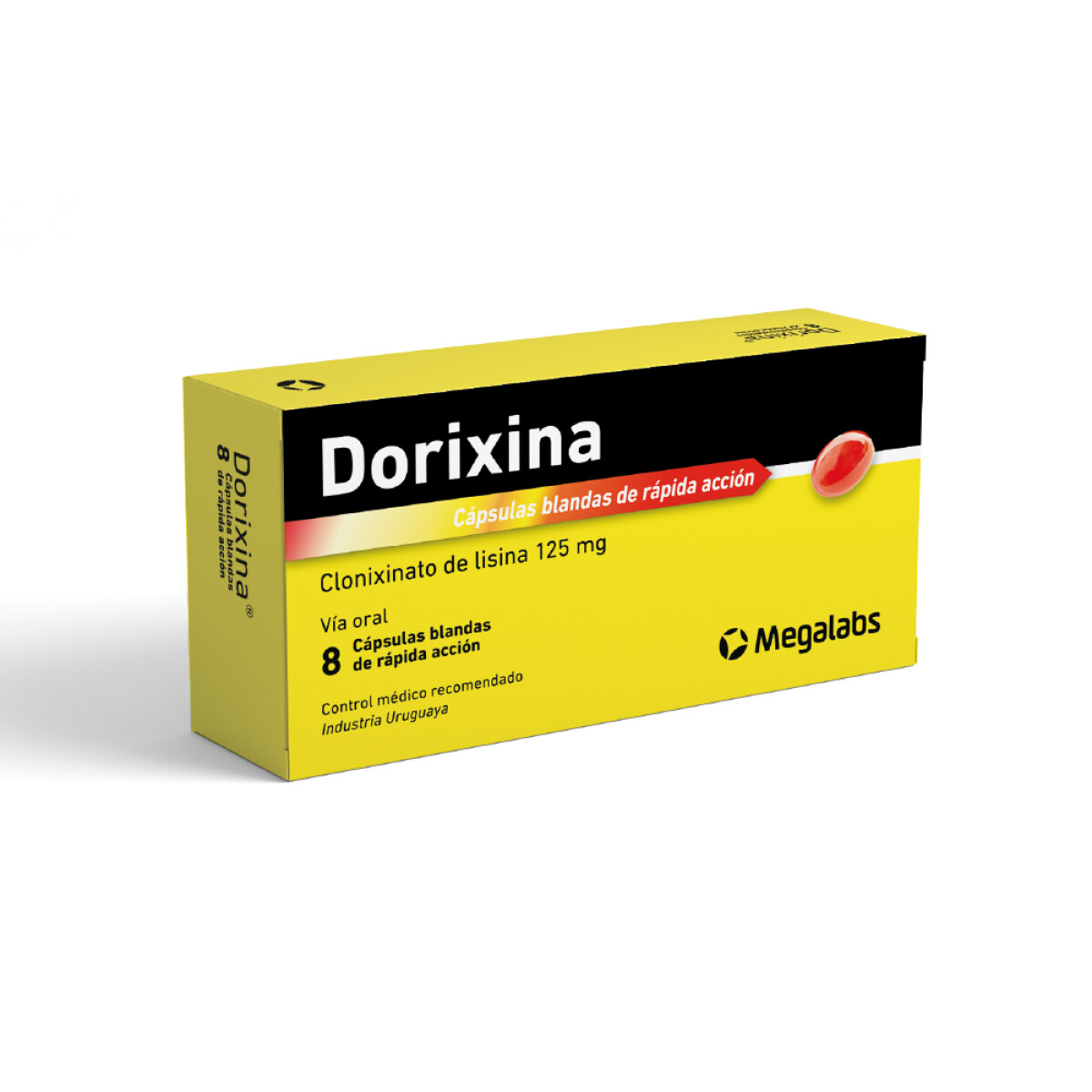 Dorixina 8 Cápsulas Blandas | Alivio de Dolor Intenso 