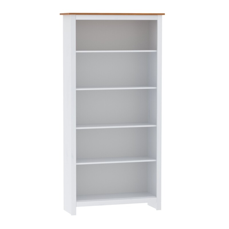 Biblioteca Estantería Lumax Multiuso 5 Estantes madera Blanco