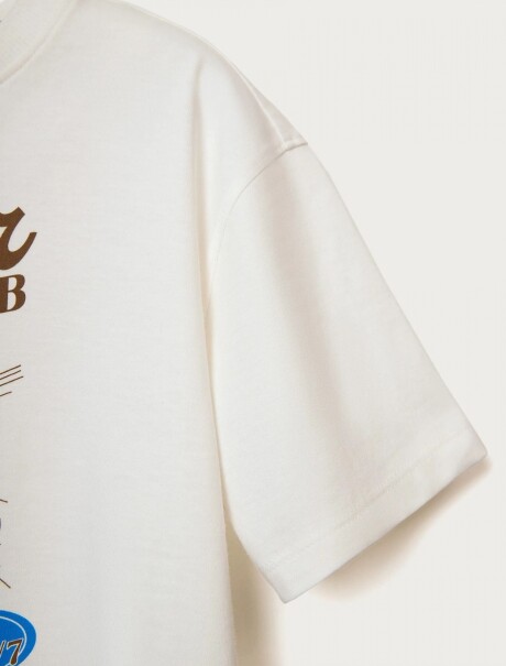 CAMISETA INFANTIL MANGA CORTA CON ESTAMPAS BEIGE