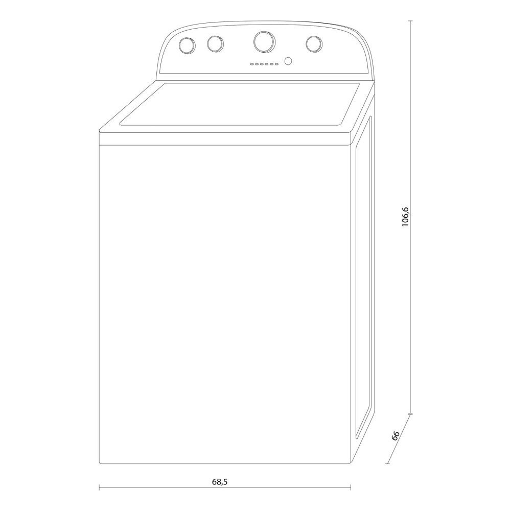 LAVARROPAS SUPERIOR 15-KG BLANCO WHIRLPOOL 3LWTW4815FW