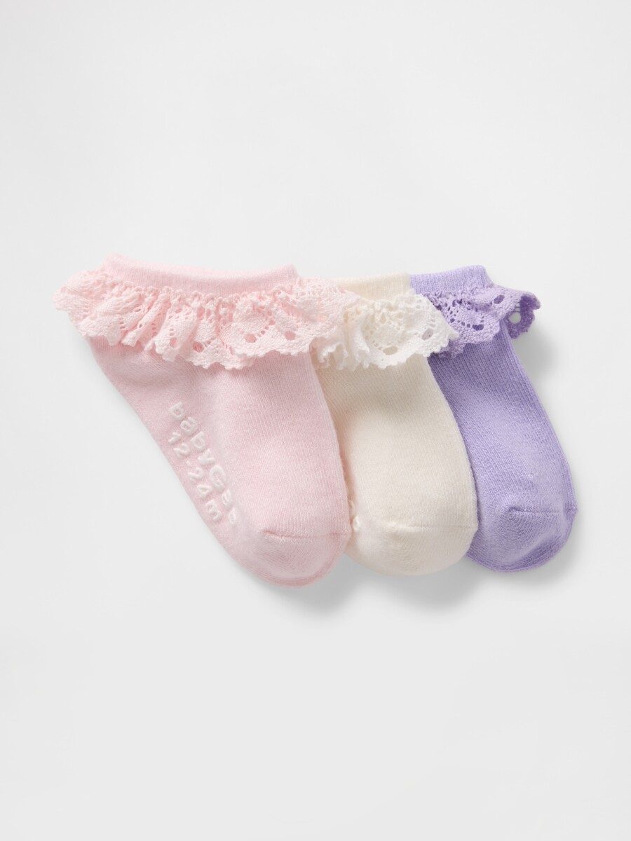 Medias Pack X3 Toddler Niña - Multi 1Cc 