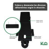 Cama Camilla Masajes Portatil Plegable 2 Secciones Negro