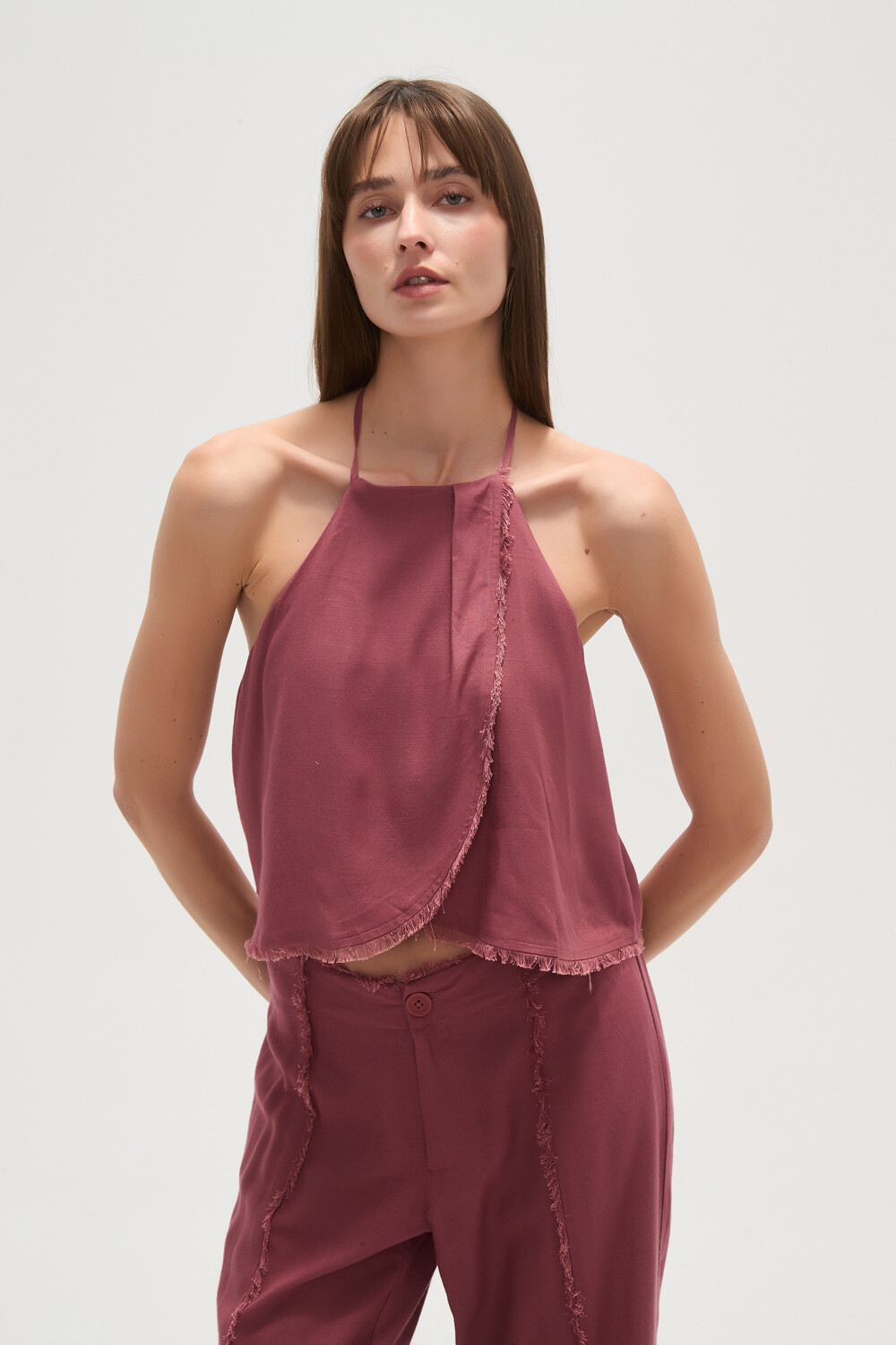 Tops Ialeico Bordeaux Claro