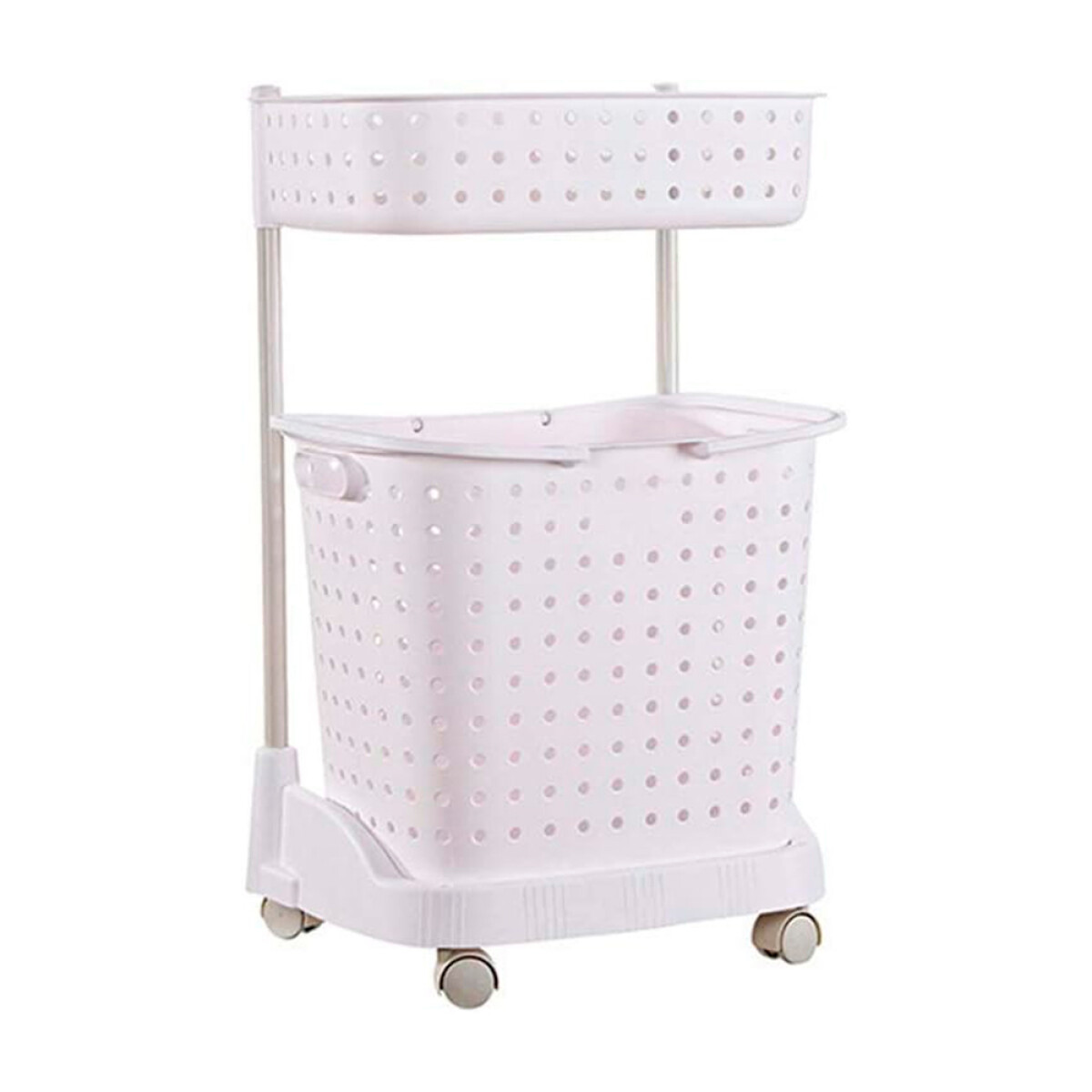 Carro Organizador Cesto Para Baño Estante + Canasto 031-2 