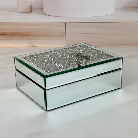 Joyero Box Espejado Largo 20cm x Ancho 15cm x Alto 7cm Joyero Box Espejado Largo 20cm x Ancho 15cm x Alto 7cm