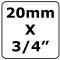 Codo de compresión - M 20mm x 3/4"