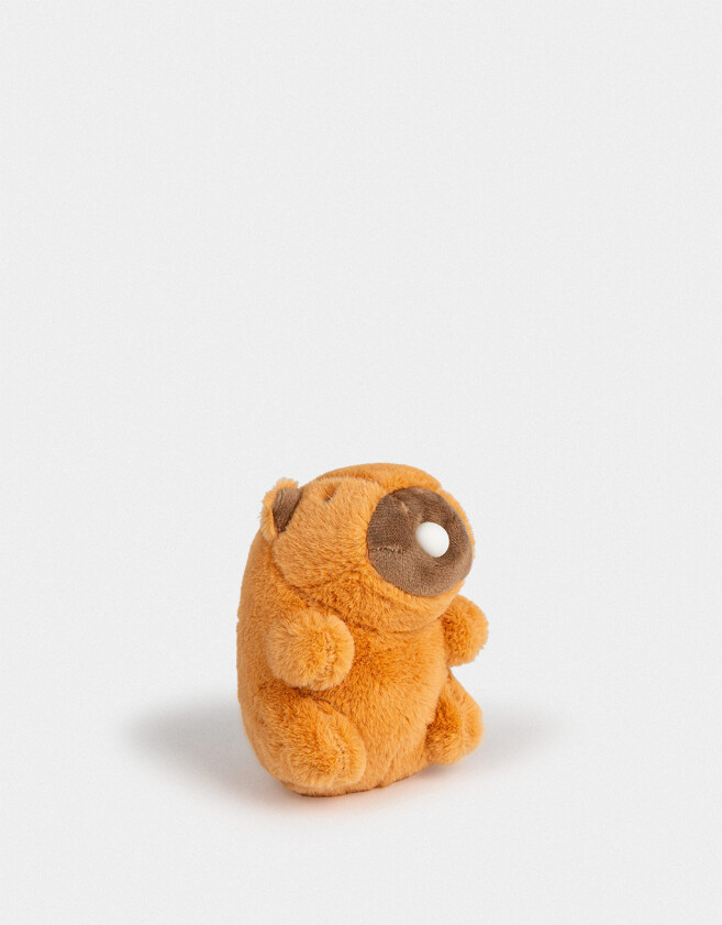 Llavero Peluche Llavero Y Charm De Capibara Con Globo - Marron Medio