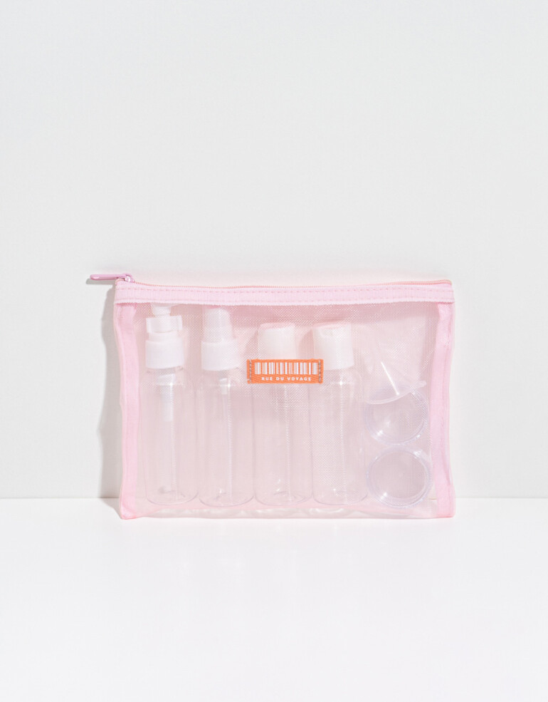 Set de Viaje Set por 6 Set De Botellas De Viaje - Rosa Claro