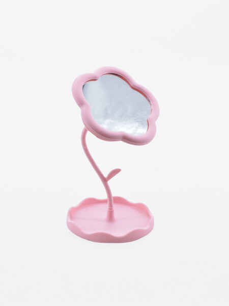 ESPEJO FLOR PORTA BIJOU ROSADO