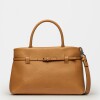 Cartera de mano Bay en cuero graneado Cuoio