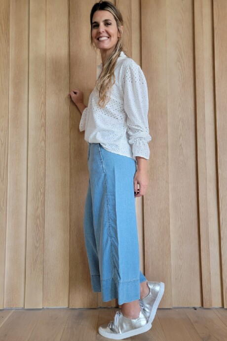 Pantalón Romero Denim Celeste