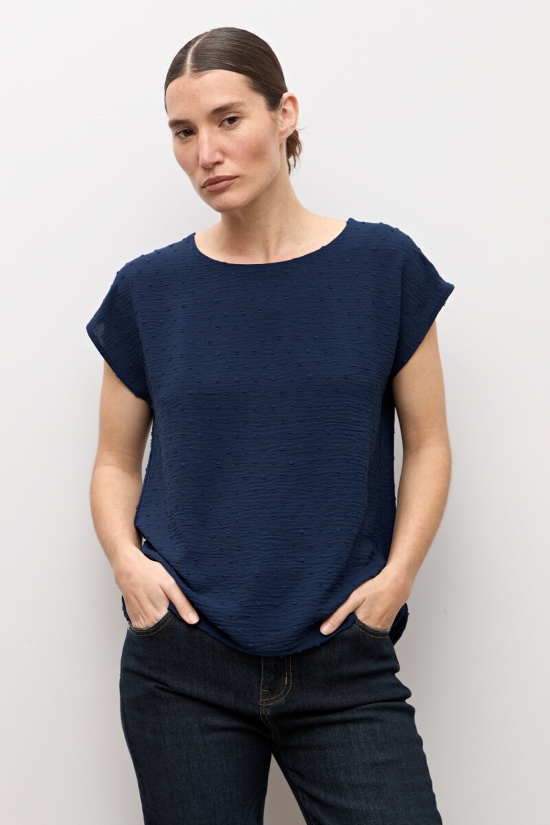 Blusa plumeti azul marino