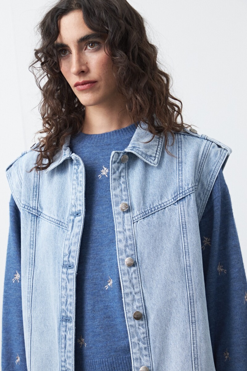 CHALECO ZUZIN Celeste