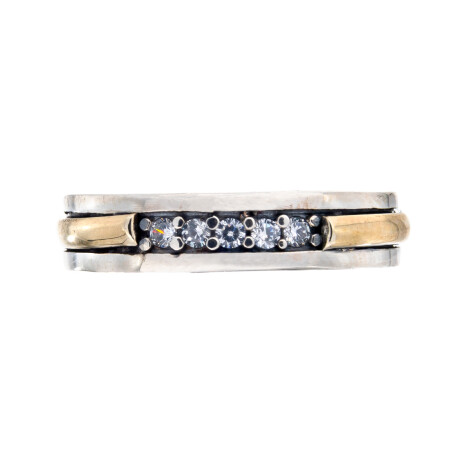 Anillo de Plata , Double y circonias Anillo de Plata , Double y circonias