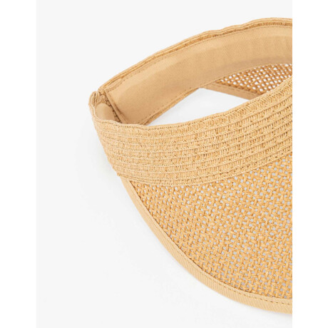 Visera Efecto Rafia Marron Beige