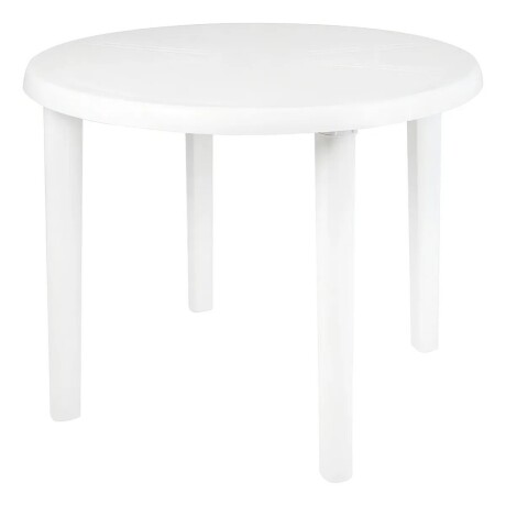 Mesa Redonda Mor 90Cm Diámetro Hasta 40Kg Universo Binario BLANCO