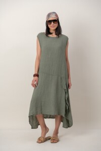 VESTIDO ADAMINA Verde Seco