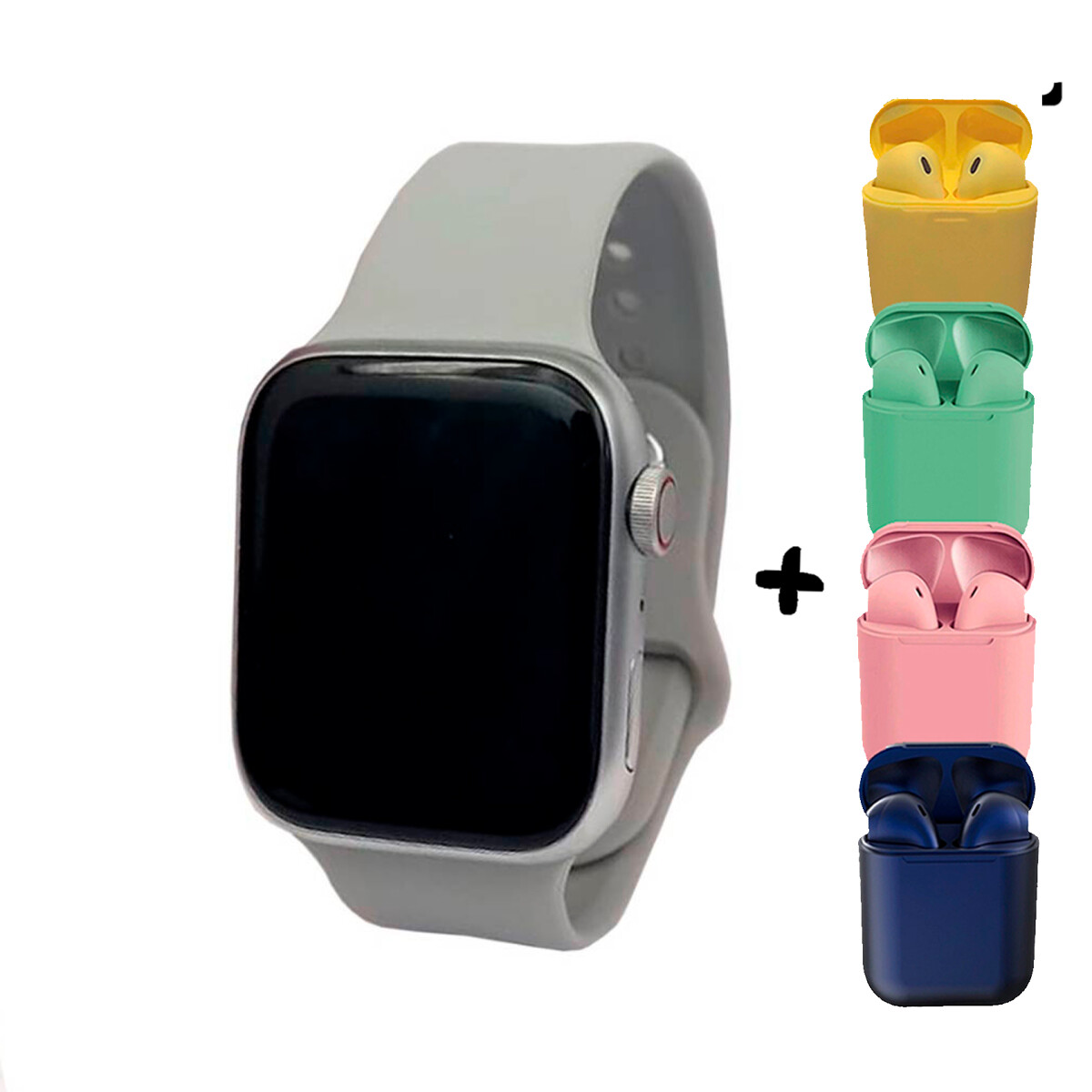Smartwatch Xion Xi-watch66 (1,83 Pulgadas) + Auriculares - Gris 