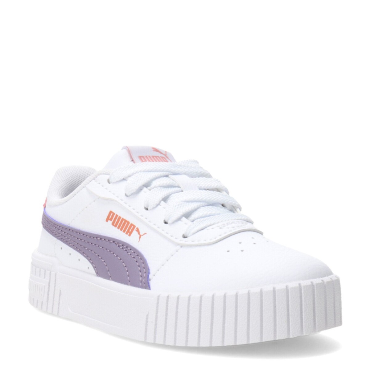 Championes Infantiles Puma Carina 2.0 - Blanco - Lila - Rojo 