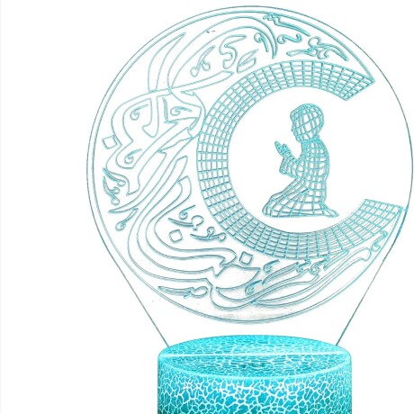 Lámpara Decorativa 3D Multicolor Táctil Media Luna Salat