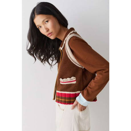 Pre Venta Chaleco Cutie Chocolate