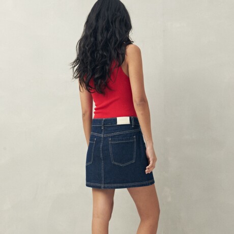 FALDA PRITA Azul Oscuro