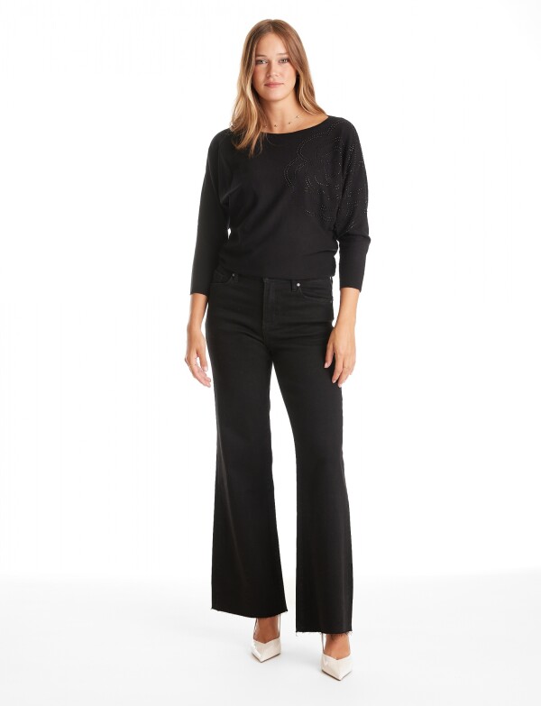 Jean Wide Leg NEGRO