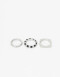 Sets Anillos Metal Set Anillos Metal Y Esmalte Color - Plateado Rodio