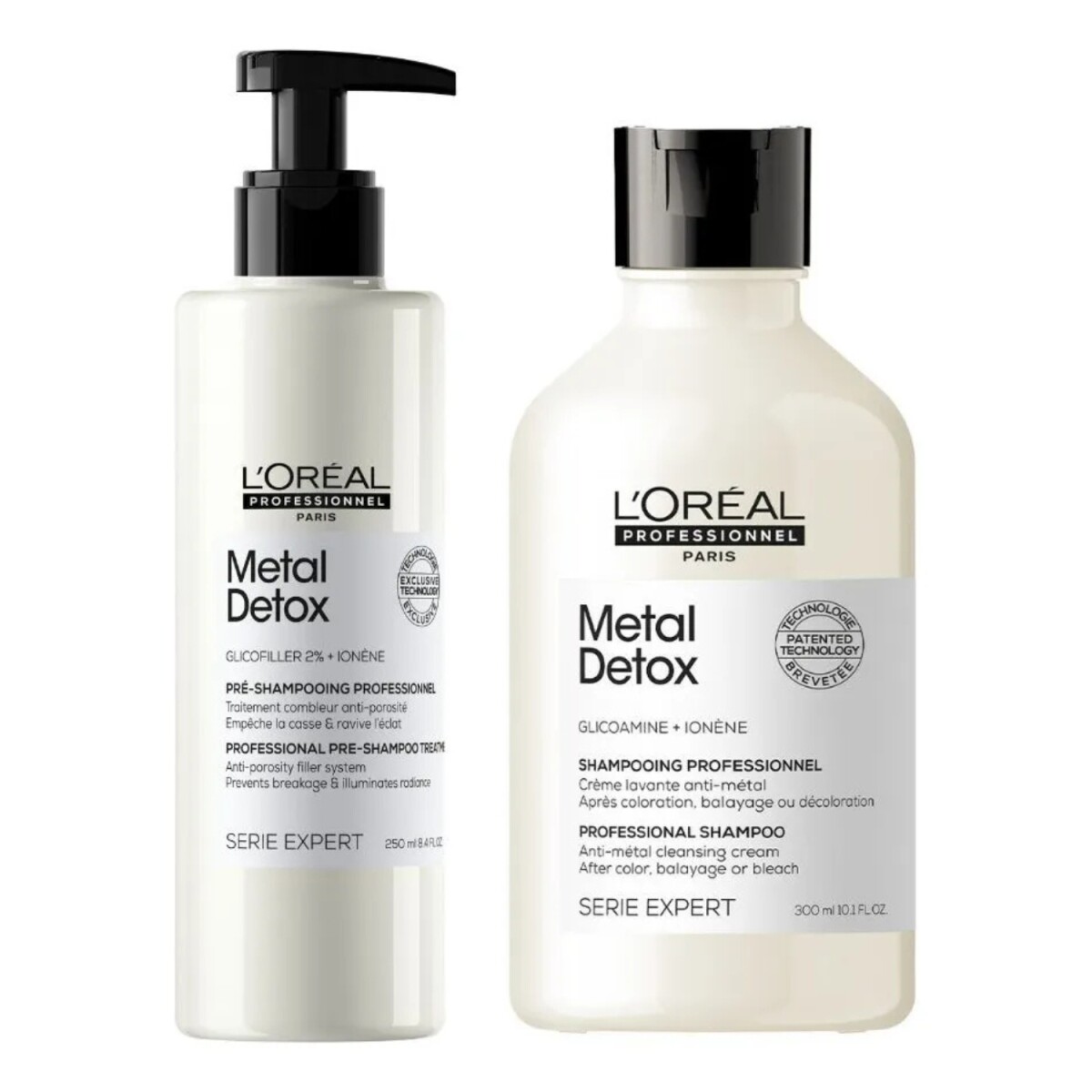Pack L'Oréal Professionnel Metal Detox Pre Shampoo + Shampoo Profesional 