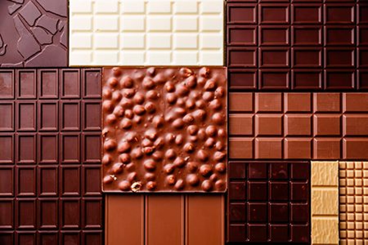 Descripción: diferentes tabletas de chocolate