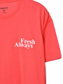 REMERA OVER ESTAMPA ROJO