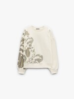 Sudadera Estampada 100% Algodón verde