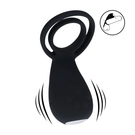 Vibrating Cock Ring W/Paw Stimulator - Black Vibrating Cock Ring W/Paw Stimulator - Black