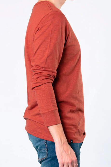 T-SHIRT ML MARK E23 RUSTY Ladrillo