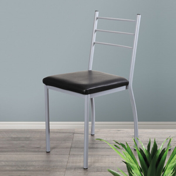 Silla Gitana Acolchonada Con Hierro, Soportan 150 Kg NEGRO