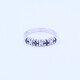 Anillo medio sin fin oro 18k blanco con zafiros y brillantes. Anillo medio sin fin oro 18k blanco con zafiros y brillantes.