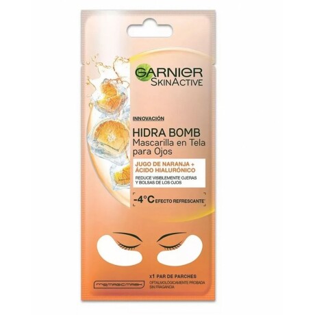 Mascarilla en tela para ojos Garnier Skin Active naranja Normal