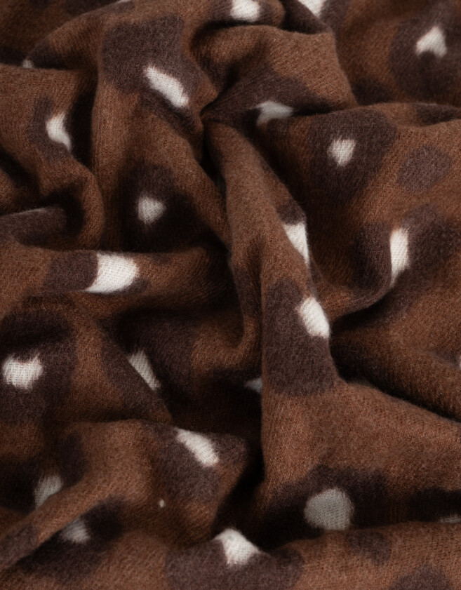 Pashminas Pashmina Animal Print - Marron Chocolate