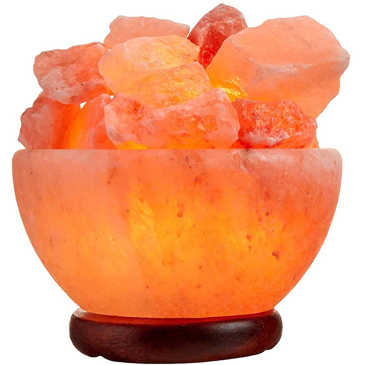 Lámpara de sal luz 7 colores diseño piedras 