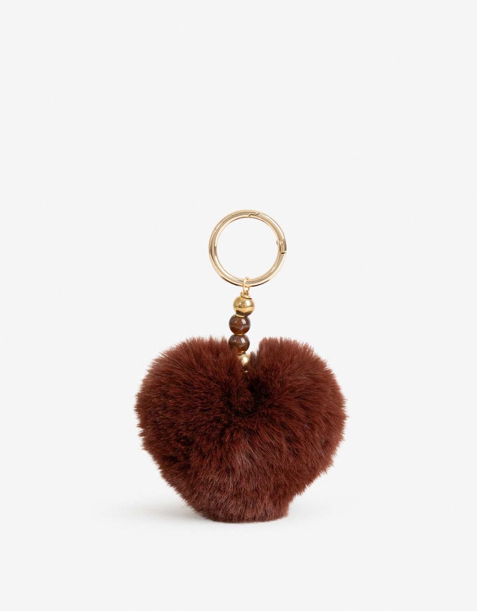 Llavero Corazon Cozy Con Beads, 