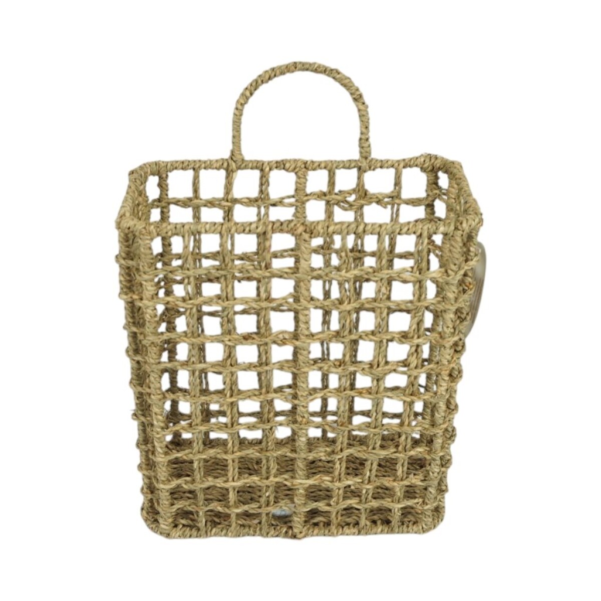 ORGANIZADOR C/ASA SEAGRASS 25x13xH17.5/35 CM NAT 