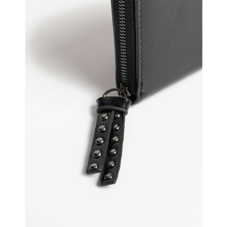 Billetera Efecto Satinado Negro