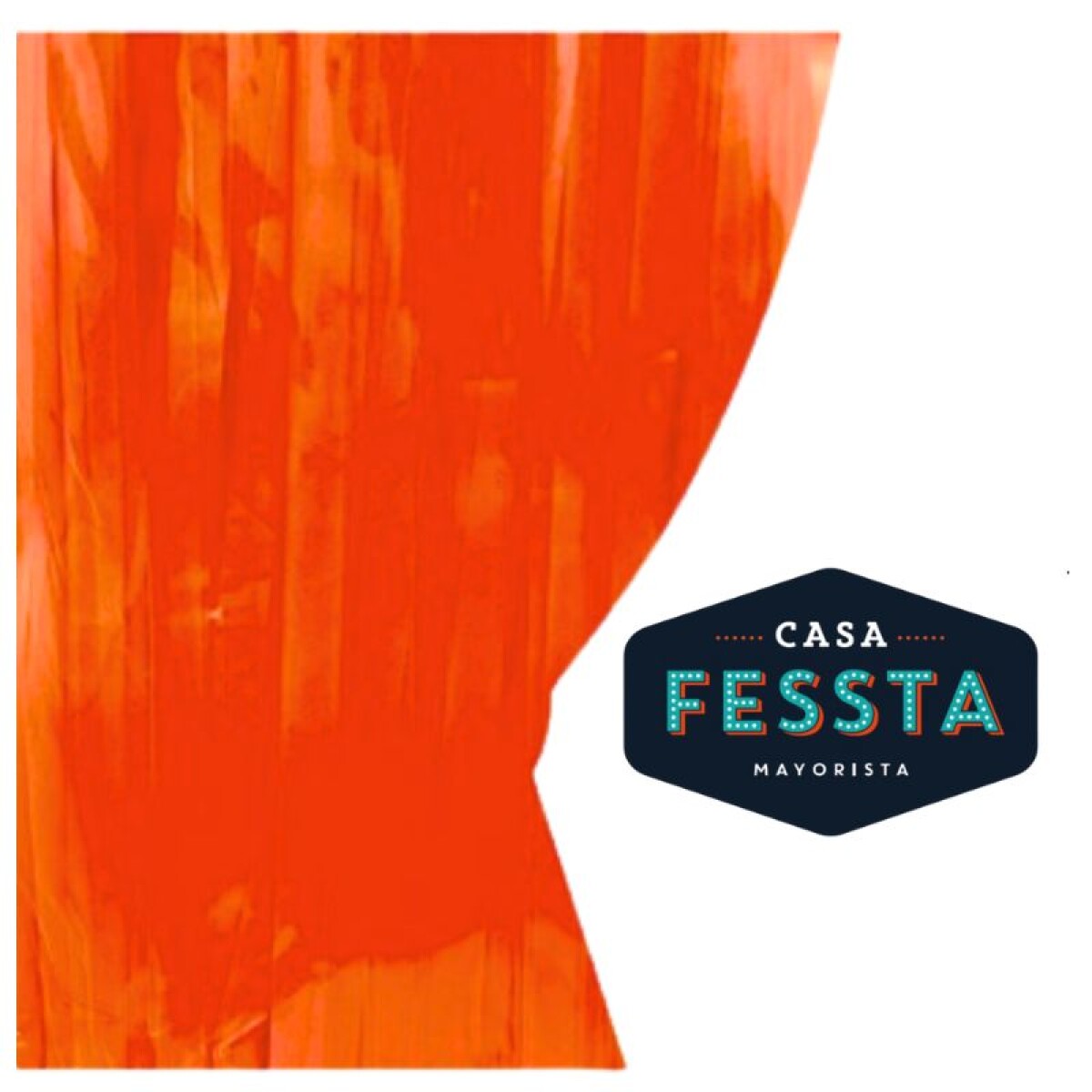 Cortina Neon Naranja Fessta 