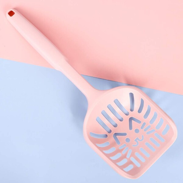Pala Recogedora De Heces Levanta Desechos Arenero Gato Variante Color Rosado