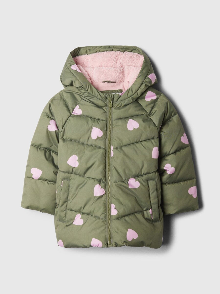 Campera Puffer Toddler Niña - Hearts 