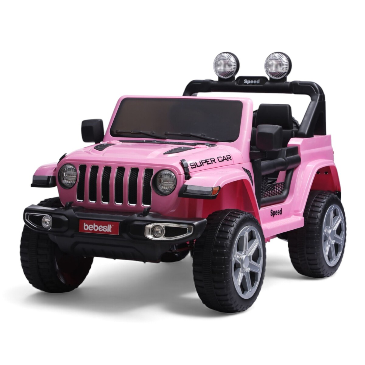 Jeep Renegado a batería de 12V Bebesit Rosado 